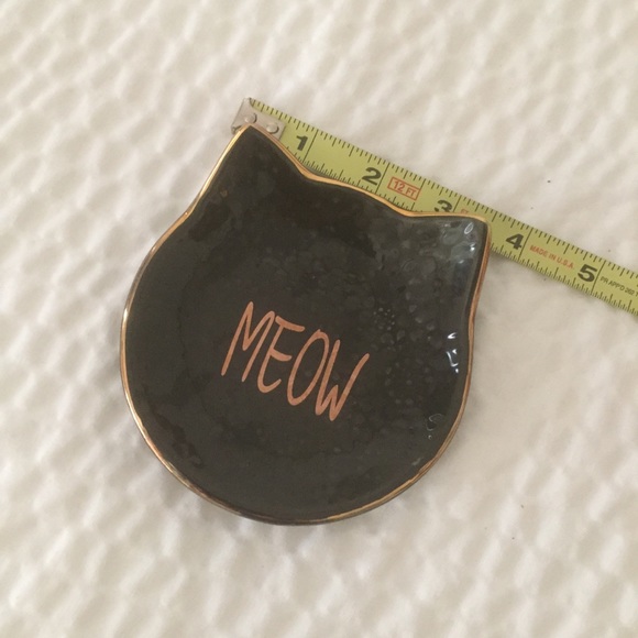 FREE W/Purchase Black Cat Meow Trinket Dish NWOT - Picture 5 of 5